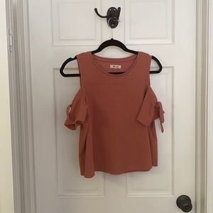 Orange/Blush Madewell blouse